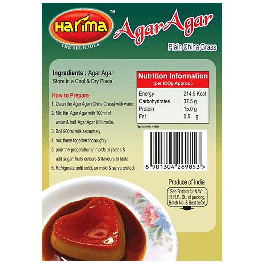 HARIMA  Agar Agar Plain China Grass - Super Smooth