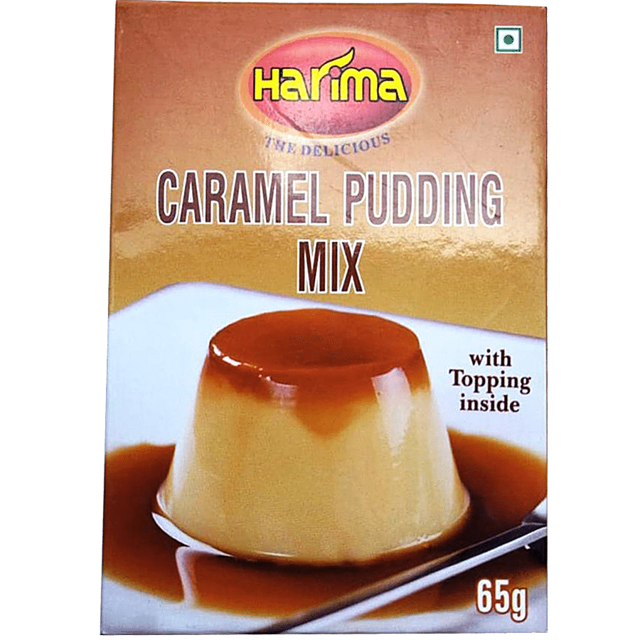 HARIMA  Caramel Pudding Mix - With Topping Inside