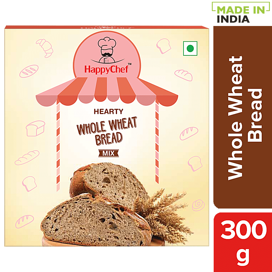 HappyChef Hearty Whole Wheat Bread Mix - Quick & Easy