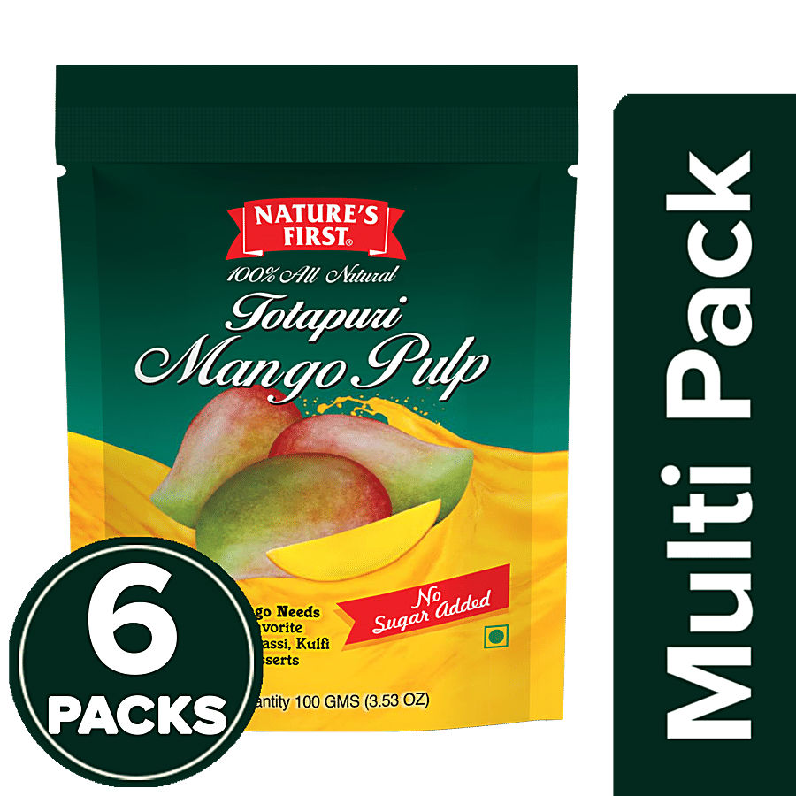 Nature's First Totapuri Mango Pulp - 100% Natural