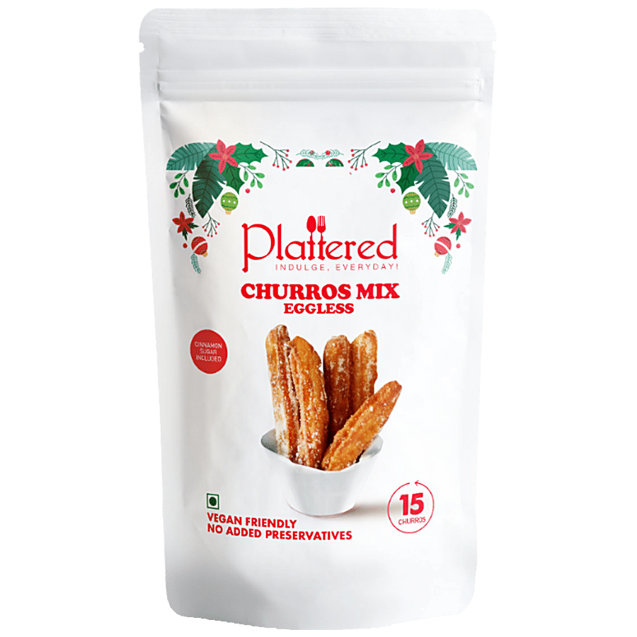 PLATTERED Churros Mix - Eggless