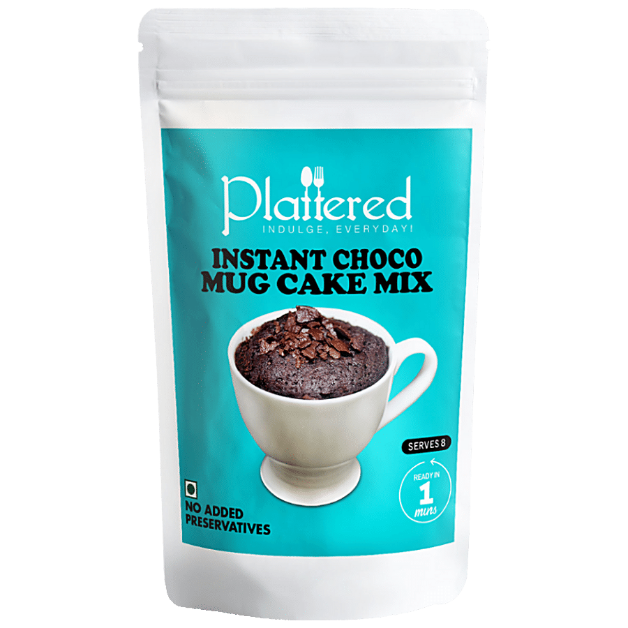 PLATTERED Instant Choco Mug Cake Mix - Soft & Fluffy