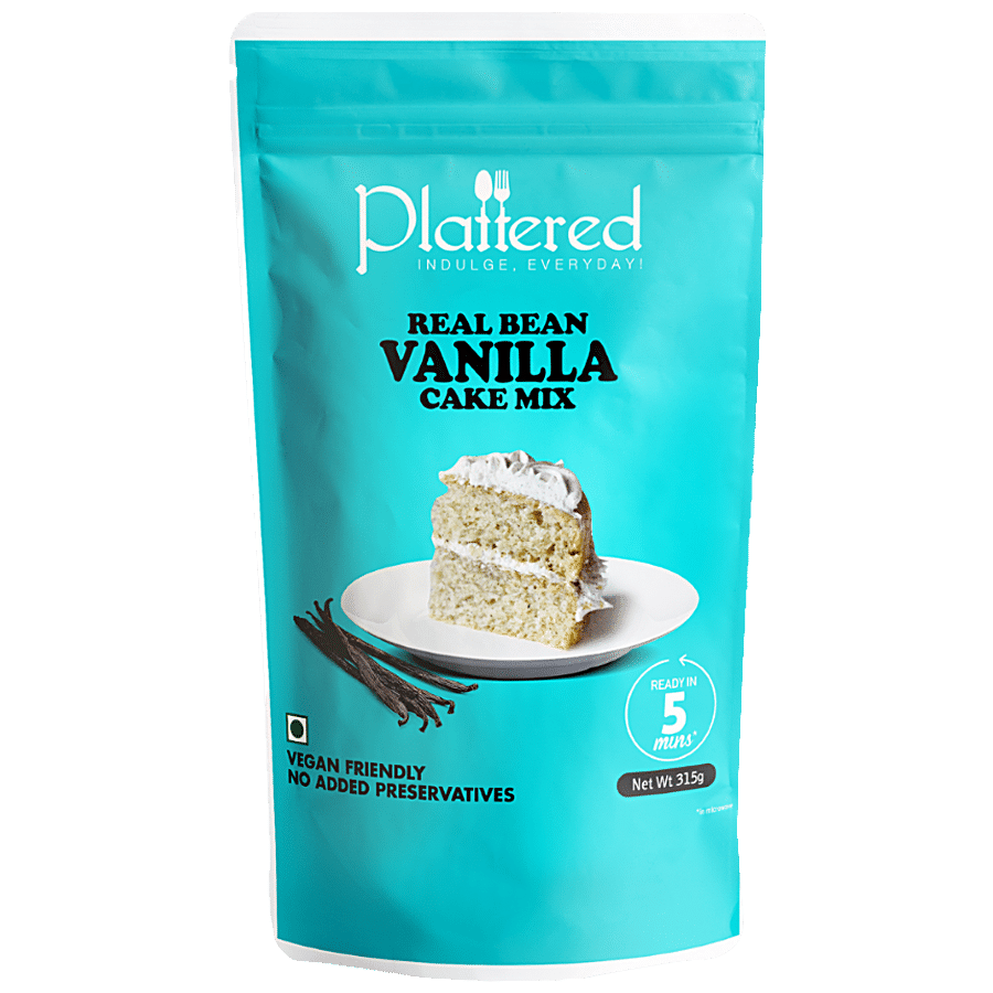 PLATTERED Real Bean Vanilla Cake Mix - Vegan Friendly