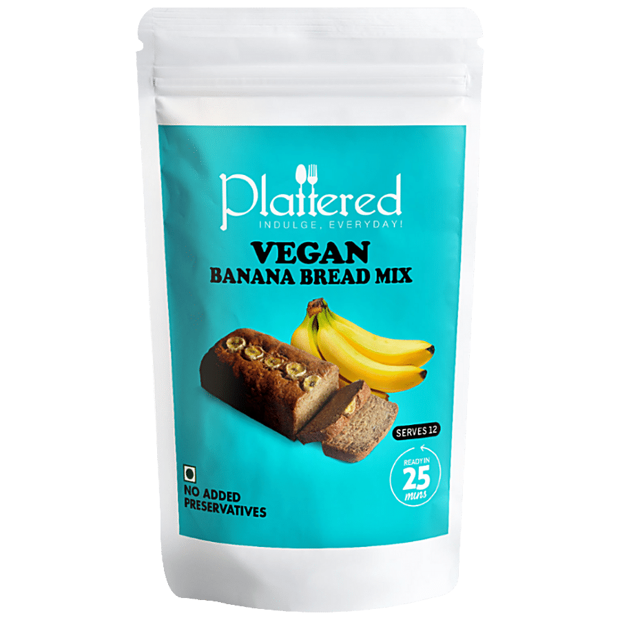 PLATTERED Vegan Banana Bread Mix - Serves 12