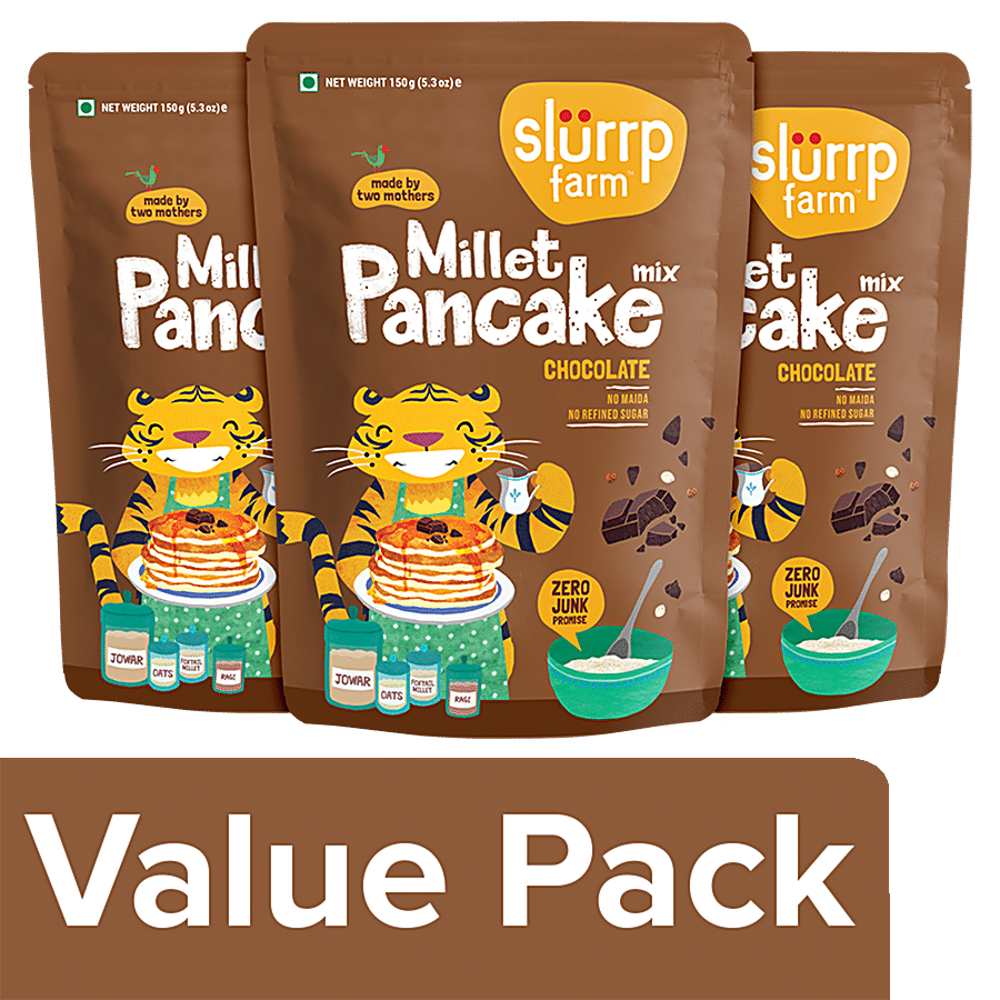 Slurrp Farm Chocolate Pancake Mix - No Maida