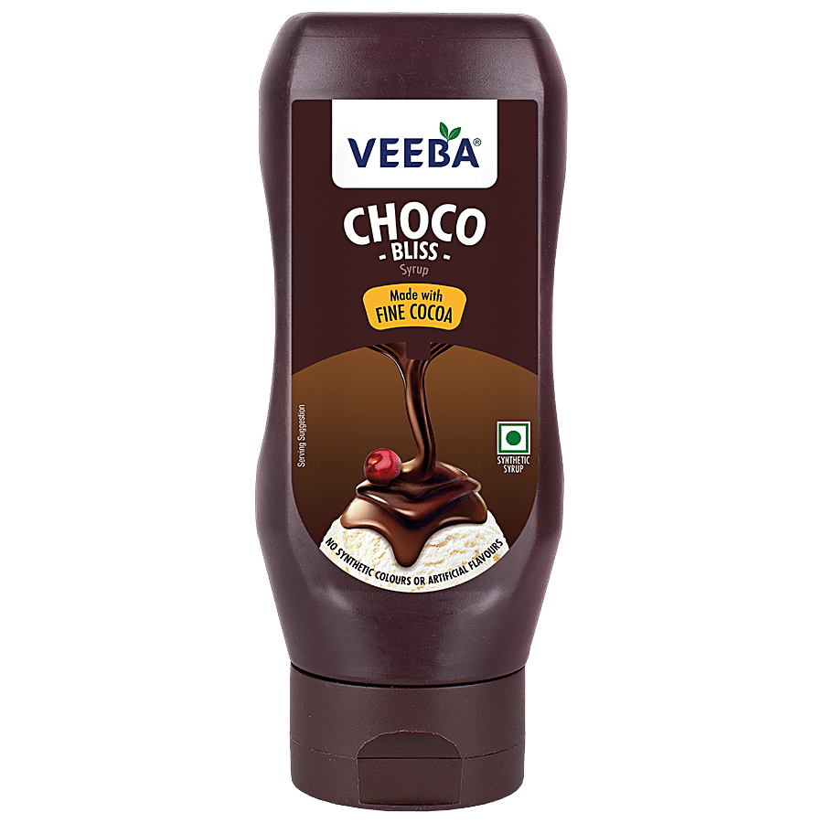 VEEBA Choco Bliss Syrup - No Synthetic Colours & Artificial Flavours