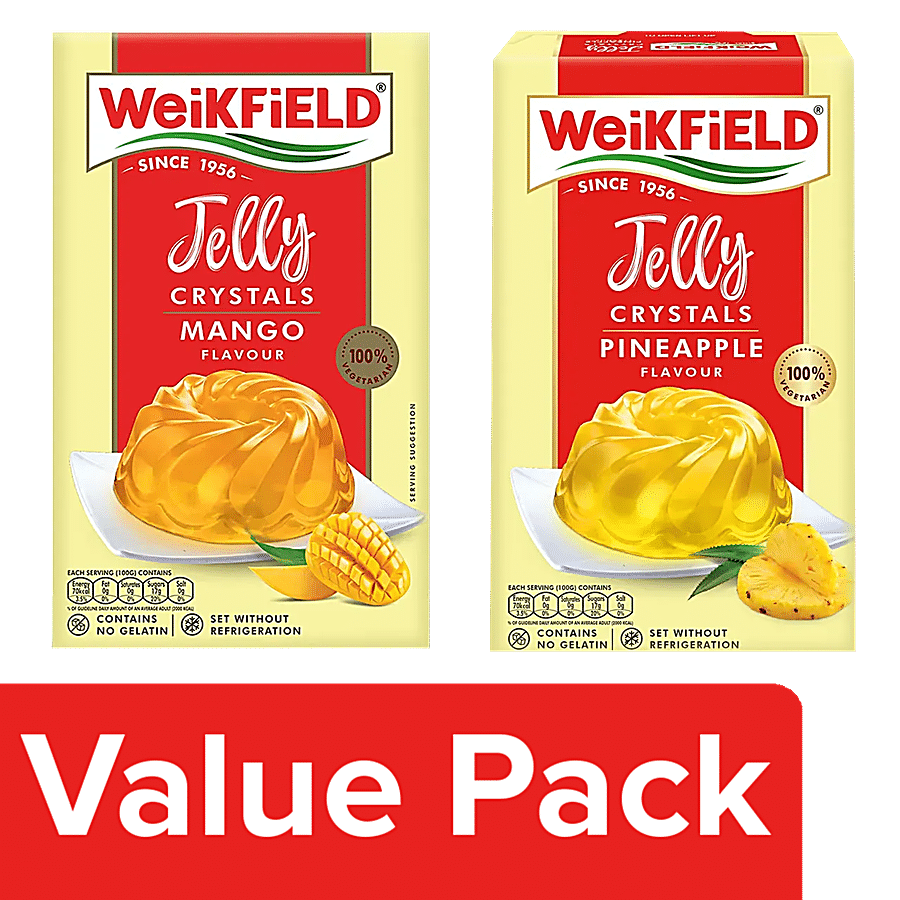 Weikfield Jelly Mango + Jelly Crystals - Pineapple Flavor