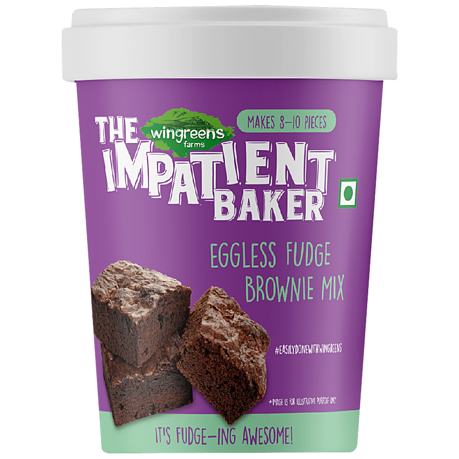 Wingreens Farms Impatient Baker - Eggless Fudge Brownie Mix