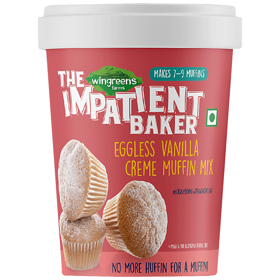 Wingreens Farms Impatient Baker -  Eggless Vanilla Creme Muffin Mix