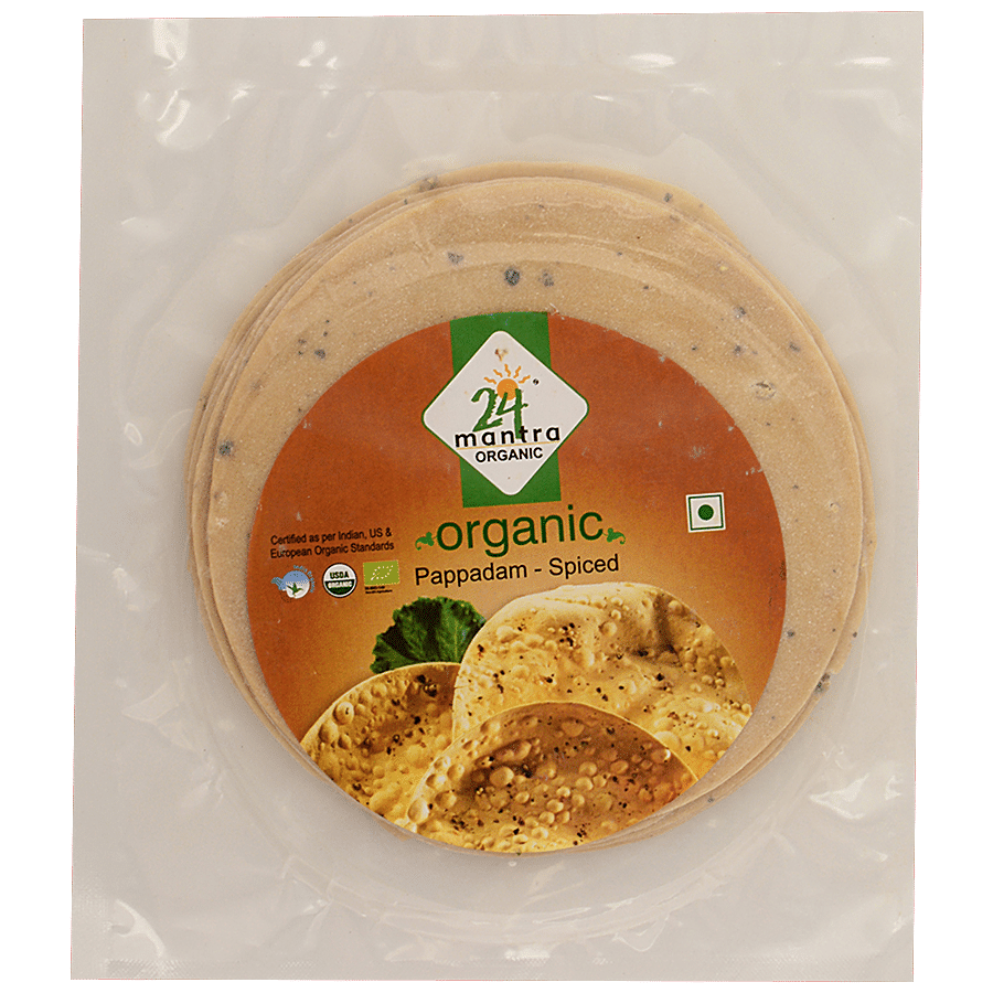 24 Mantra Organic Spiced Pappad