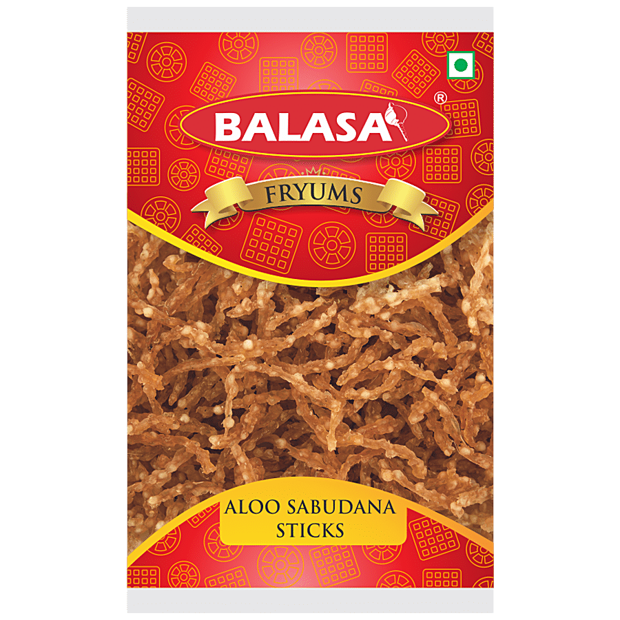 BALASA Aloo Sabudana Sticks/Papad/Fryums - Crispy