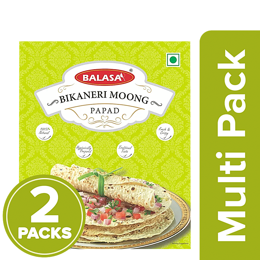 BALASA Bikaneri Moongh Papad - Big