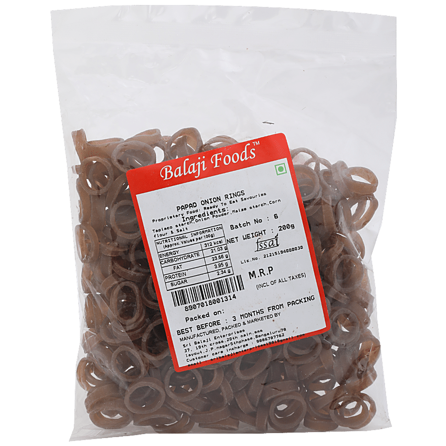 Balaji foods Fryums - Onion Rings