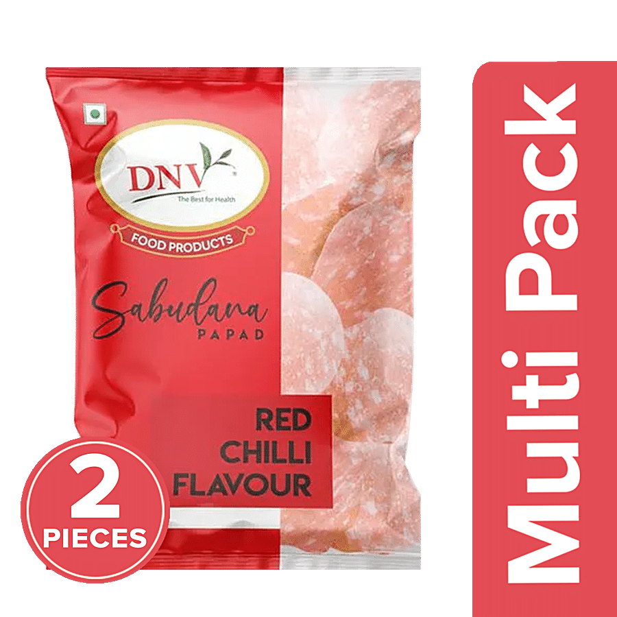 Dnv Red Chilli Sabudana Papad