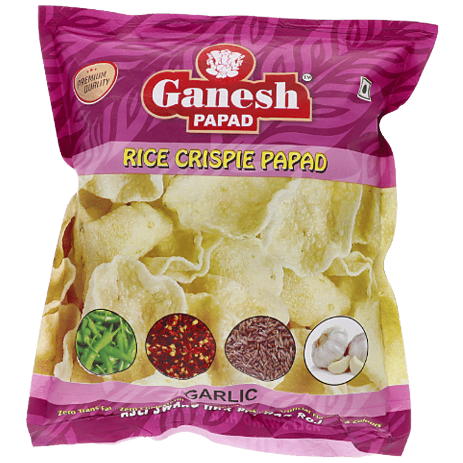 Ganesh Papad Garlic Papad - Rice Crispy