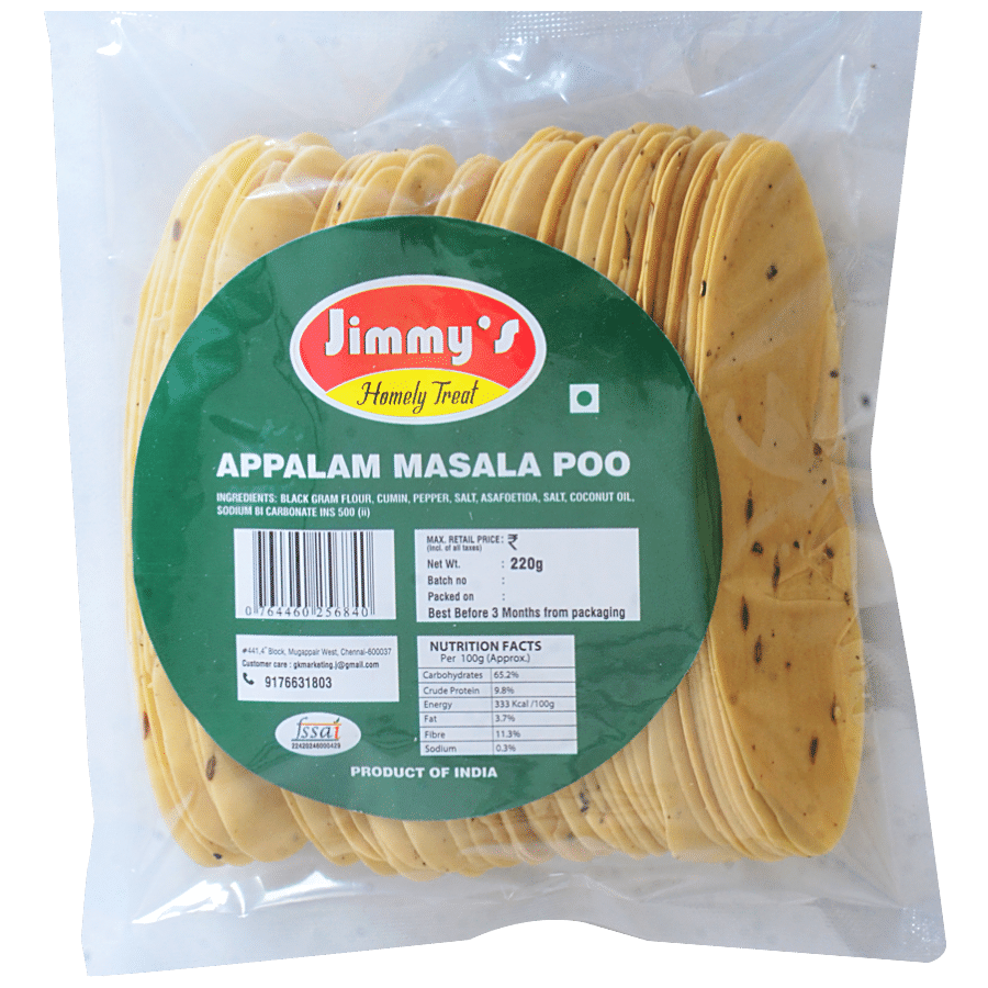 Jimmy's Appalam Masala Poo