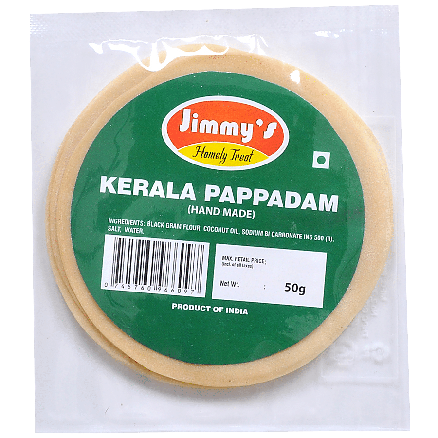 Jimmy's Kerala Pappadam - Handmade