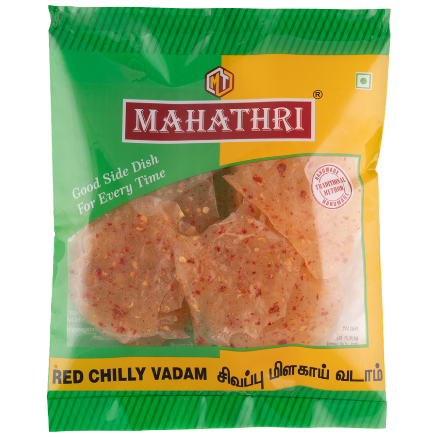 Mahathri Red Chilli Vadam - Crunchy Snack