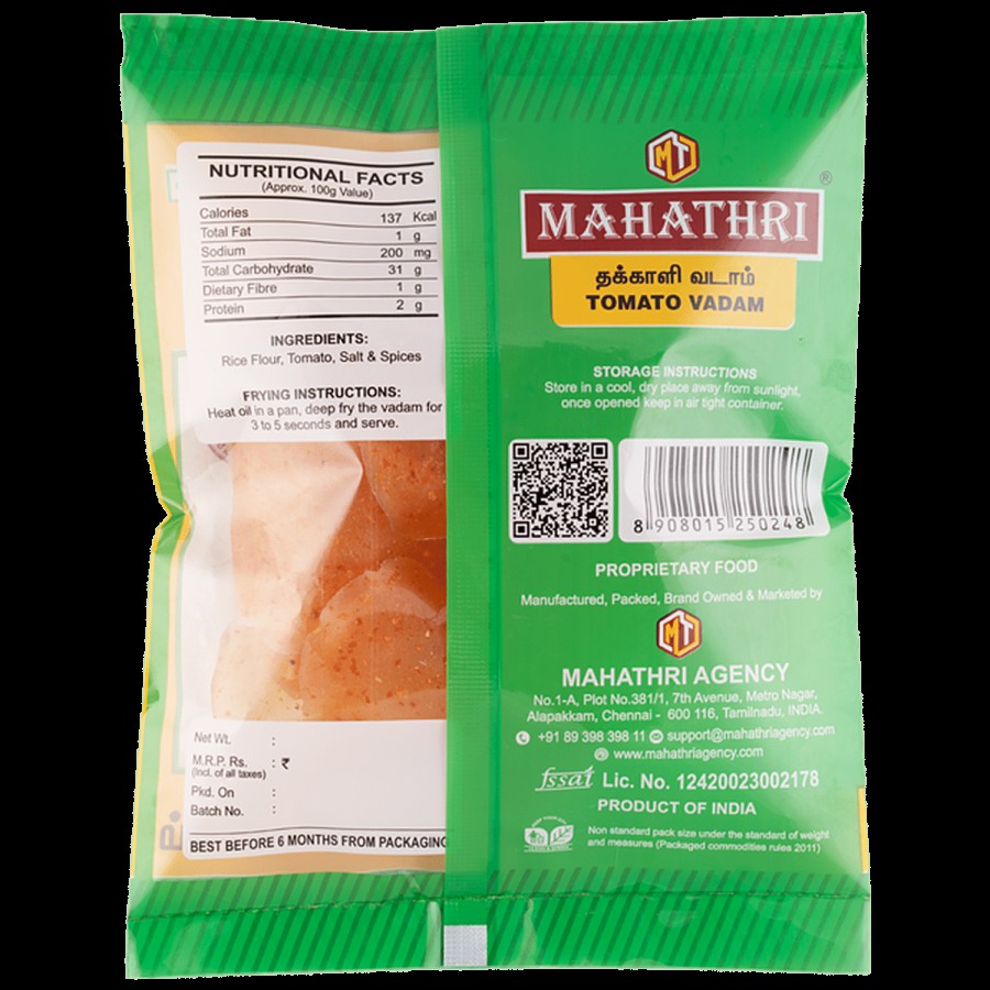 Mahathri Tomato Vadam - Crunchy Snack