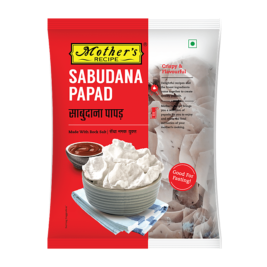 Mother's Recipe Papad - Sabudana With Rock Salt