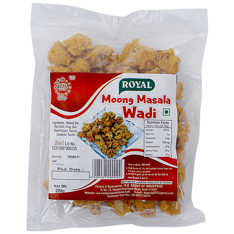 Royal Moong Masala Wadi - Ready To Cook