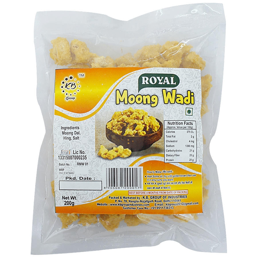 Royal Moong Wadi - Ready To Cook