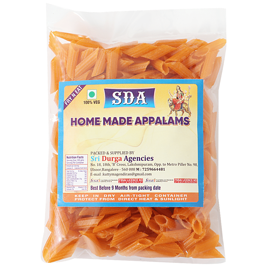 SDA PAPPADS Homemade Appalams/Papad - Tube