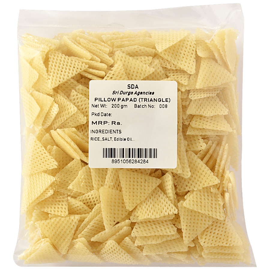 SDA PAPPADS Pillow Papad - Triangle