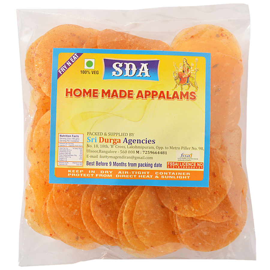 SDA PAPPADS Red Chilli Papad