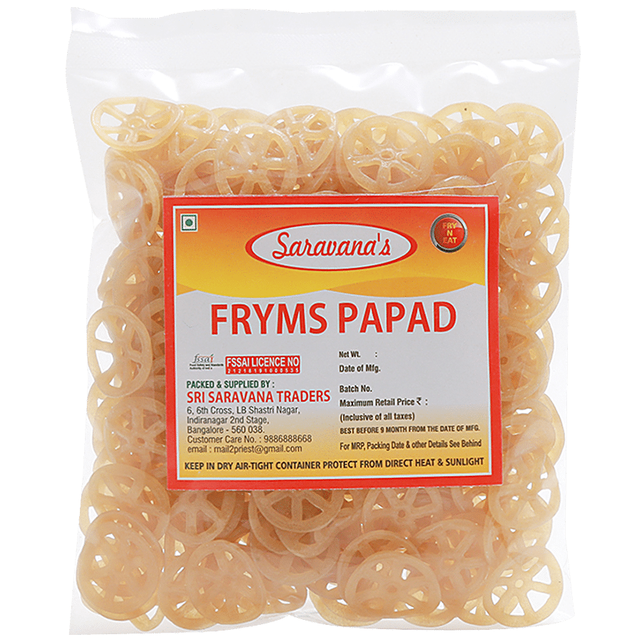 Saravanas Papad - Fryums