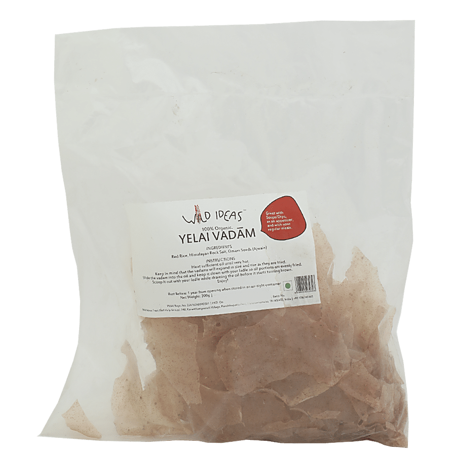 Wild Ideas Organic Yellai Vadaams - Red Rice