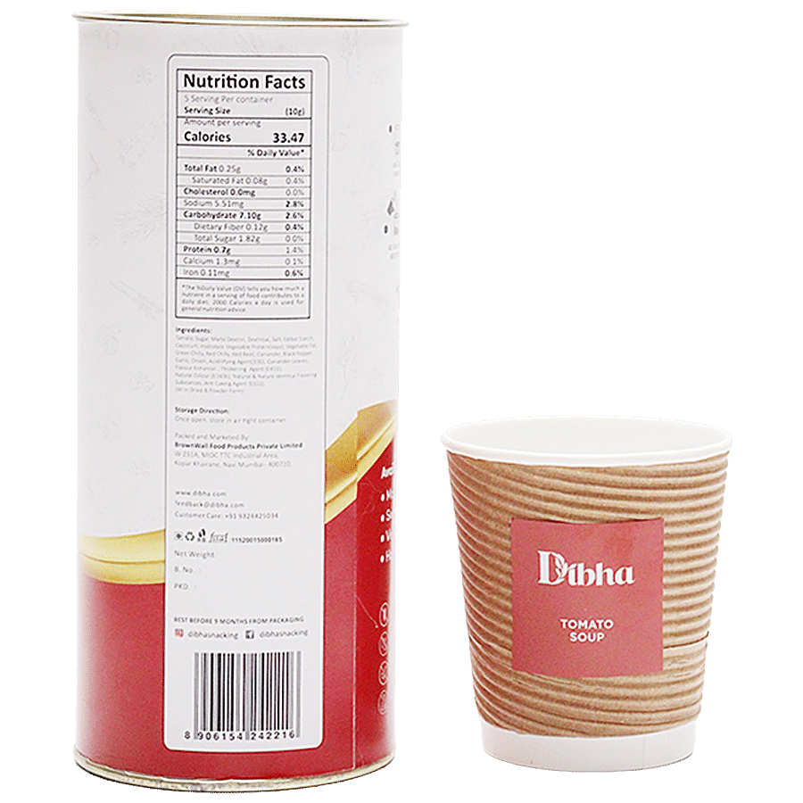 Dibha Instant Tomato Soup - Rich In Fibre