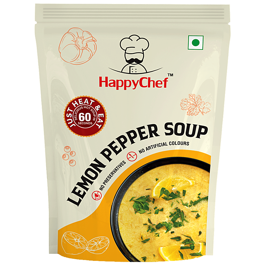 HappyChef Lemon Pepper Soup - Heat & Drink