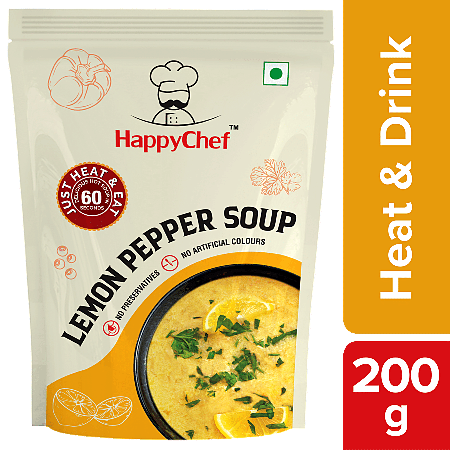 HappyChef Lemon Pepper Soup - Heat & Drink