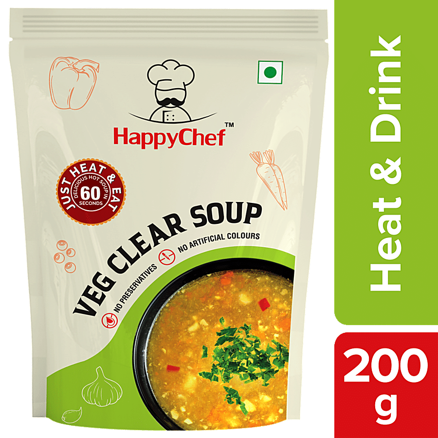 HappyChef Veg Clear Soup - Heat & Drink