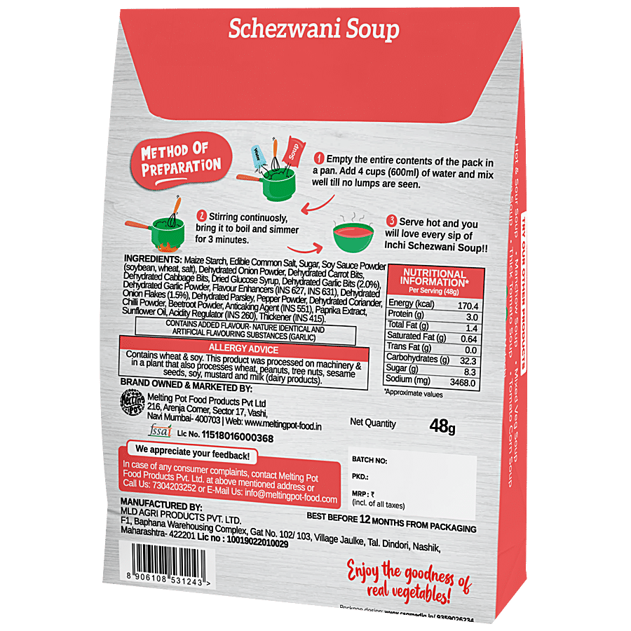 Inchi  Schezwani Soup With Real Vegetables - Cook-Up For Any-Time