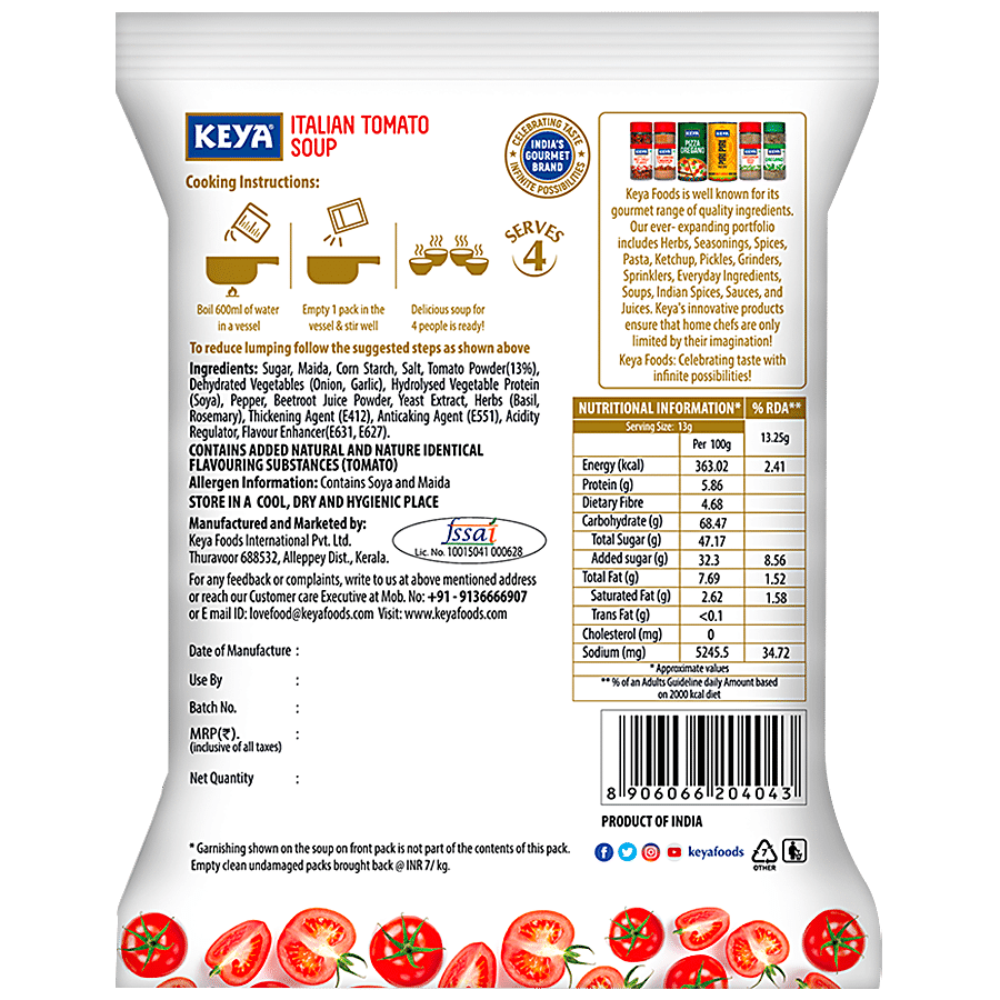 Keya Instant Soup - Italian Tomato