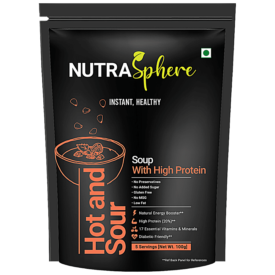 NutraSphere Hot N' Sour High Protein Soup - Vitamins & Minerals