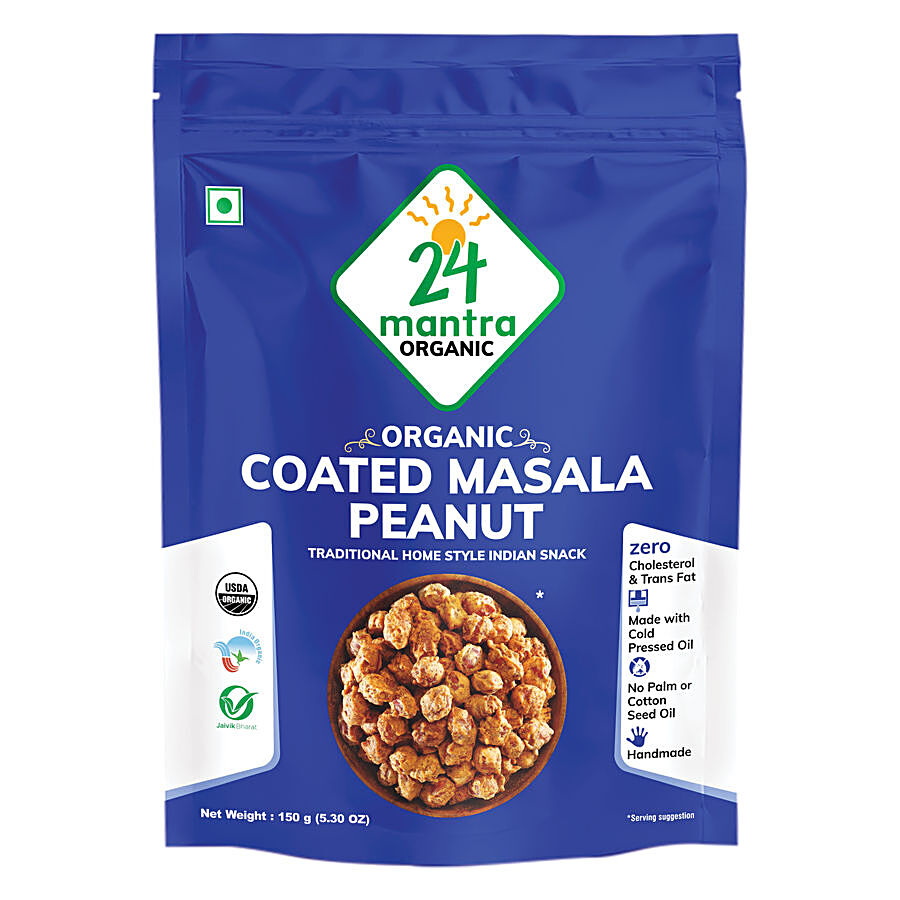 24 Mantra Organic Coated Masala Peanut