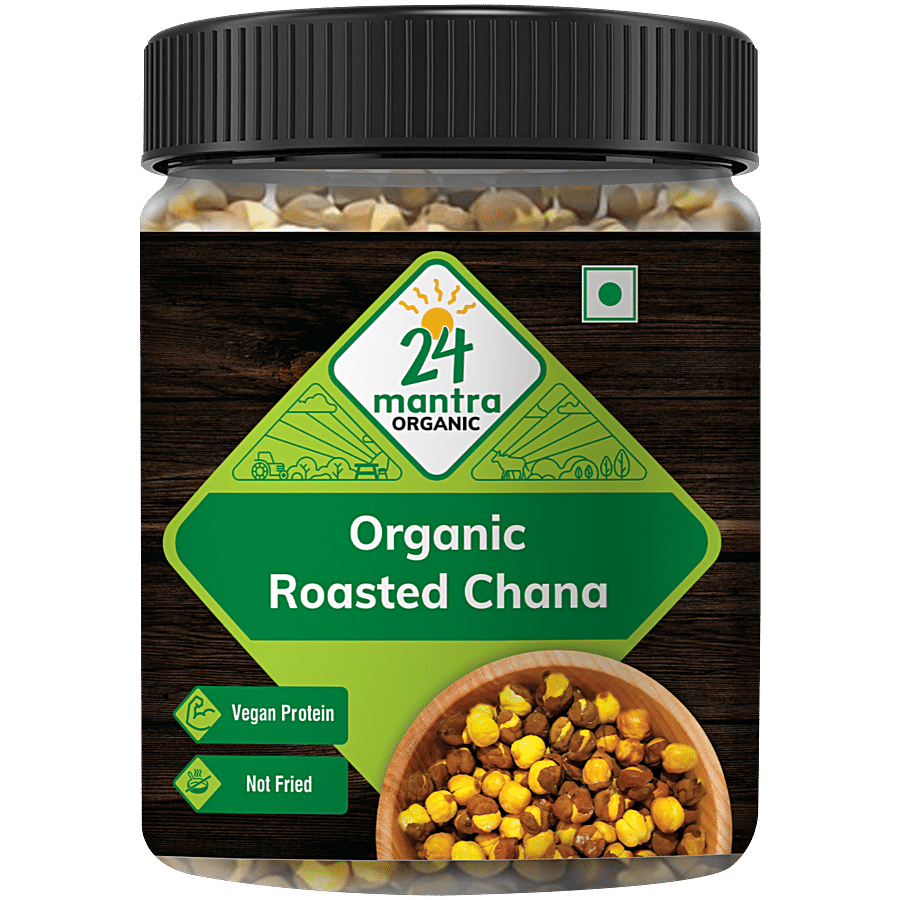 24 Mantra Organic Roasted Chana - Plain