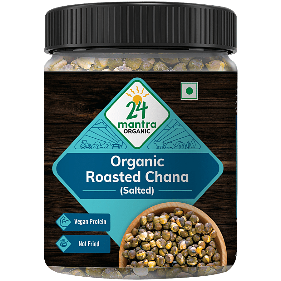 24 Mantra Organic Roasted Chana - Salted