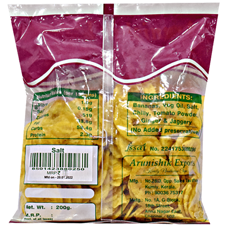 Arunishik Banana Chips - Salt