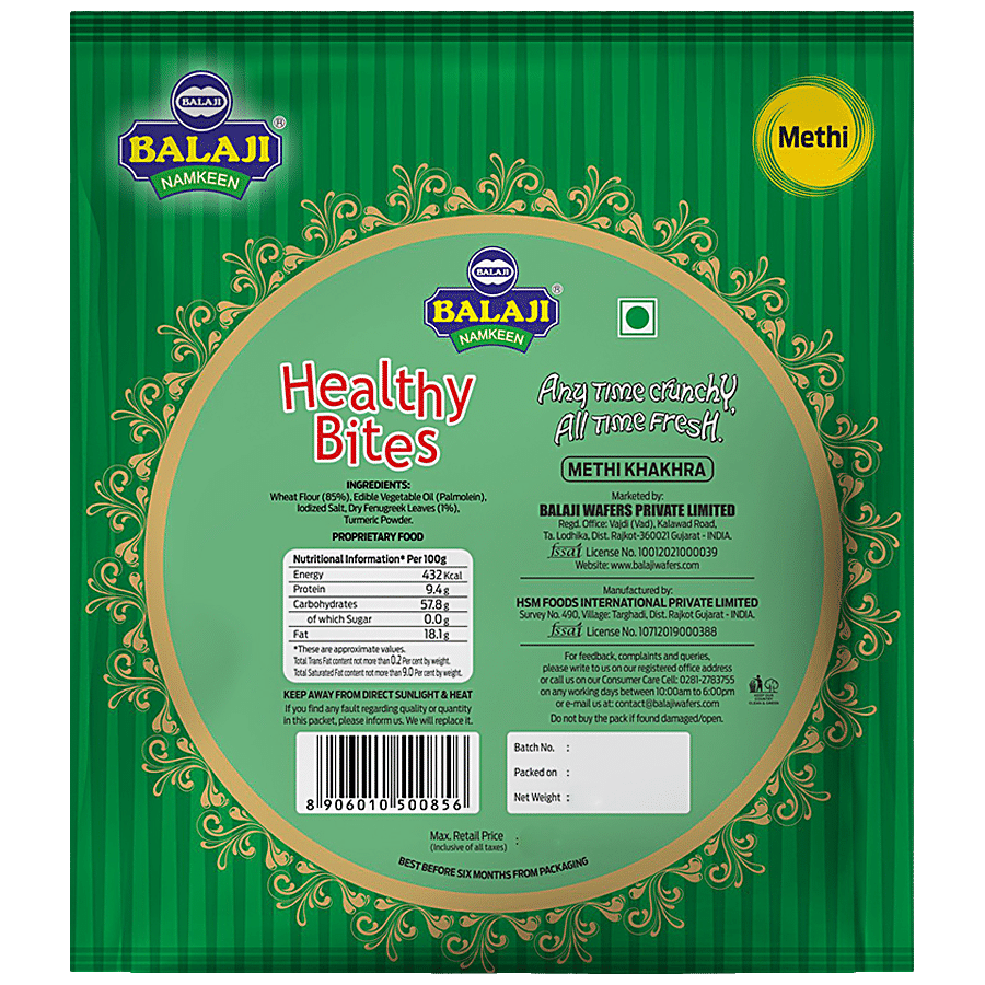 BALAJI Healthy Bites Khakhra - Methi