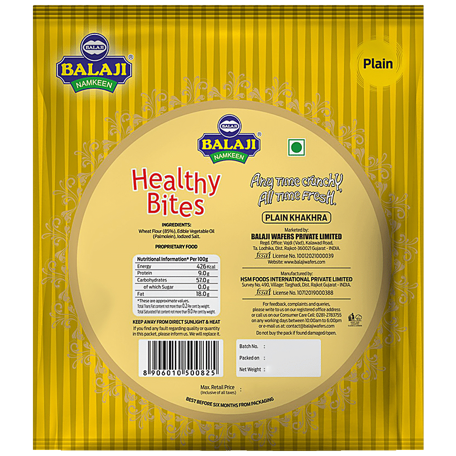 BALAJI Healthy Bites Khakhra - Plain