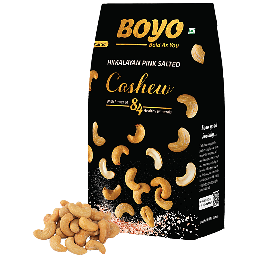 BOYO Himalayan Pink Salted Cashew - Roasted