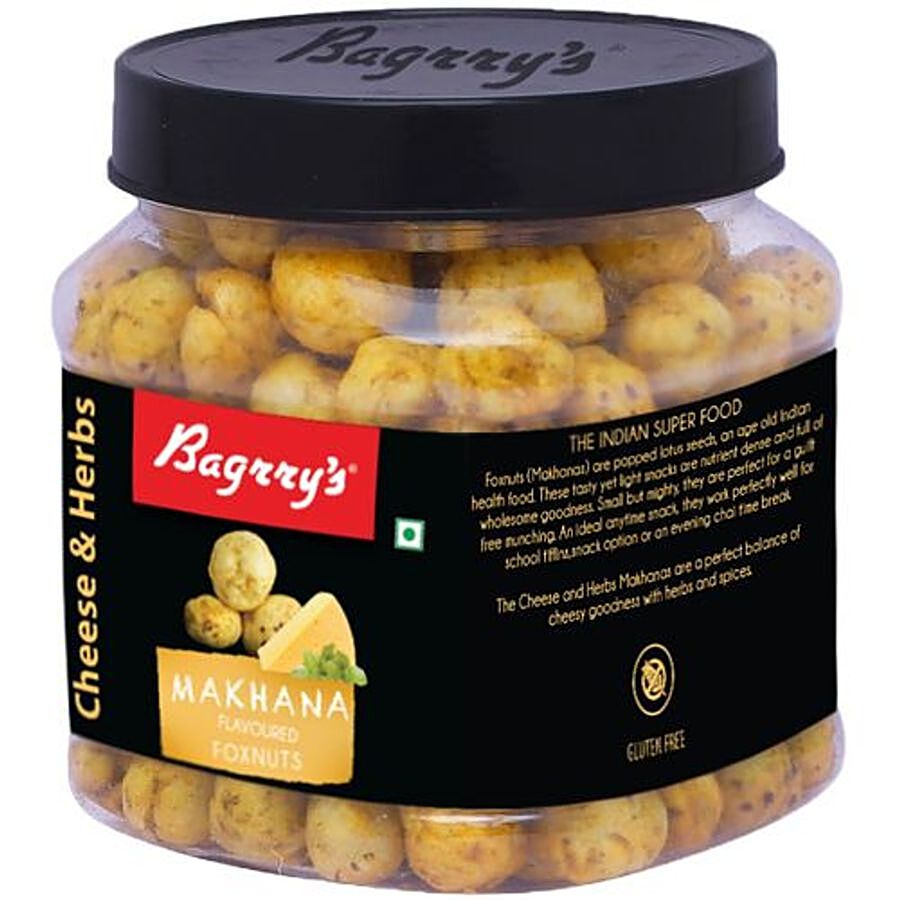 Bagrrys Bagrry`S Cheese & Herbs Makhana/Foxnuts - Gluten Free  Healthy  100 g