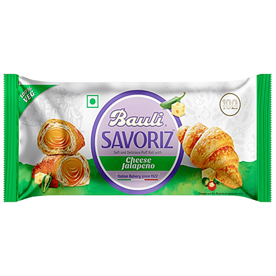 Bauli Savoriz Puffed Roll - With Cheese Jalapeno