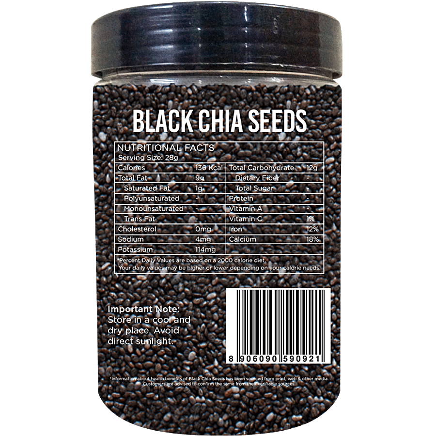 Chef Urbano Black Chia Seeds - 100% Natural & Pure