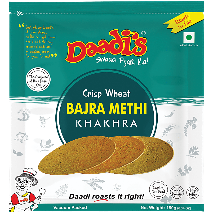 Daadi's Bajra Methi Khakhra - Pearl Millet