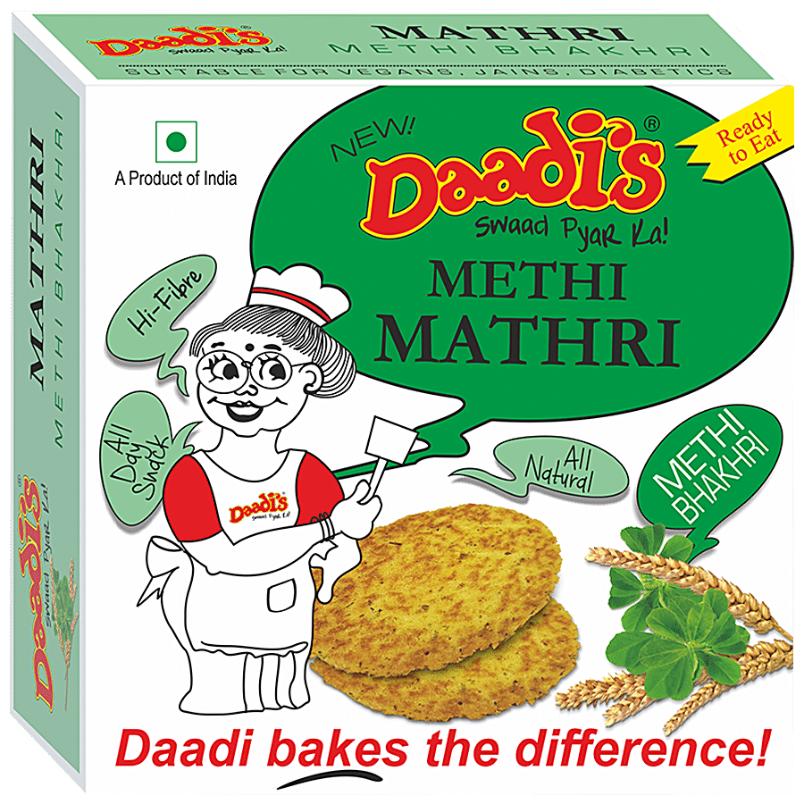 Daadi's Methi Mathri - Methi Bhakhri